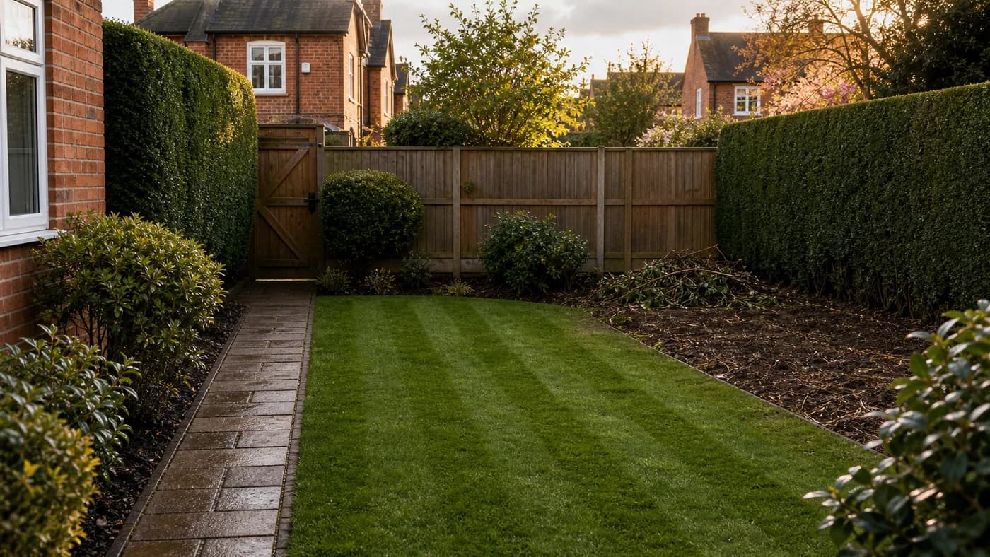 Garden and fence maintenance example