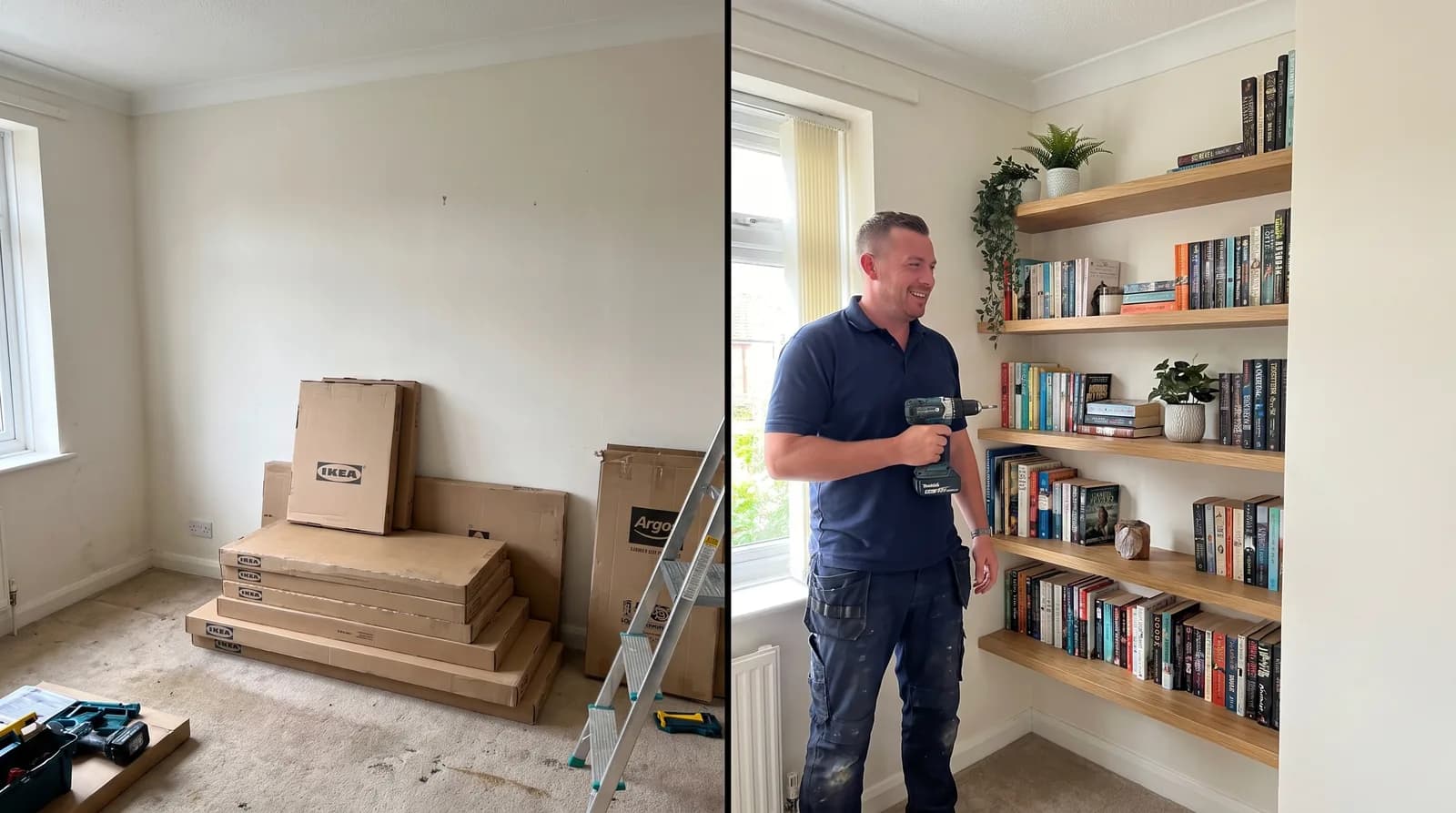 Before and after handyman services in Chester by Chester Property & Garden Maintenance