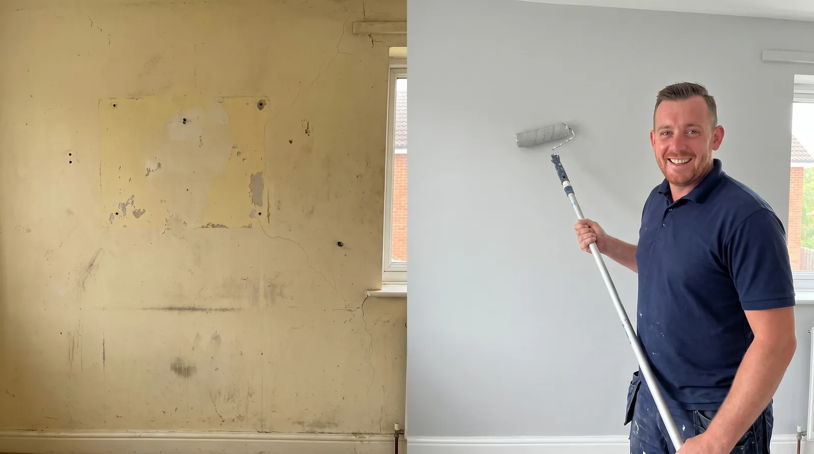 Before and after painting & decorating in Chester by Chester Property & Garden Maintenance